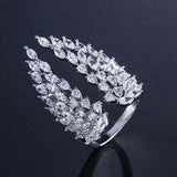 WOMENS MALVOS ICED WINGS ADJUSTABLE RING - Malvos