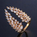 WOMENS MALVOS ICED WINGS ADJUSTABLE RING - Malvos