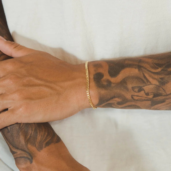 MIAMI CUBAN BRACELET [18K GOLD] 5MM