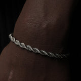 ROPE BRACELET [18K WHITE GOLD] 3MM
