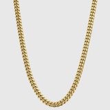 MIAMI CUBAN ICED CLASP CHAIN [18K GOLD] 8MM