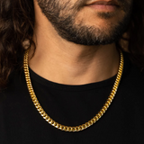 MIAMI CUBAN ICED CLASP CHAIN [18K GOLD] 8MM