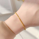 WOMENS MALVOS SPARKLING GYPSOPHILA BRACELET [WHITE GOLD] - Malvos