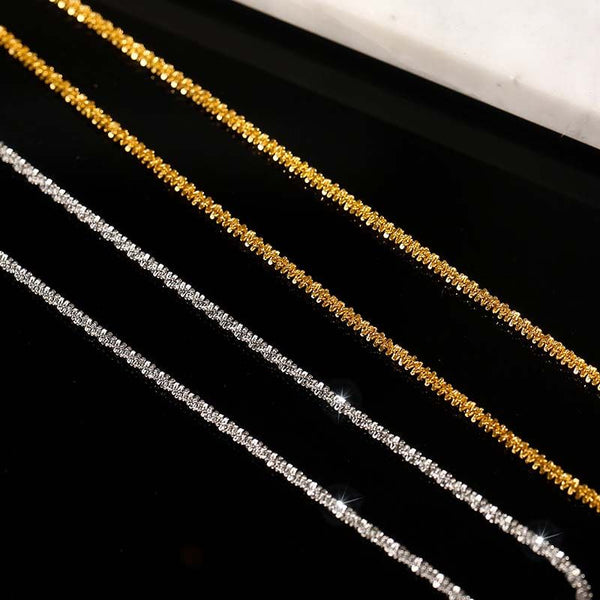 WOMENS MALVOS SPARKLING GYPSOPHILA NECKLACE [GOLD] - Malvos
