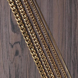 WOMENS MIAMI CUBAN CHAIN [GOLD] 3MM - Malvos