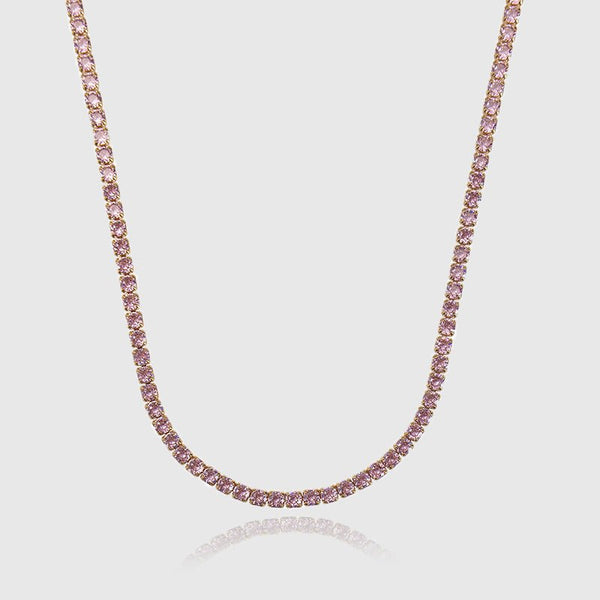 WOMEN'S TENNIS CHAIN [PINK] 4MM - Malvos