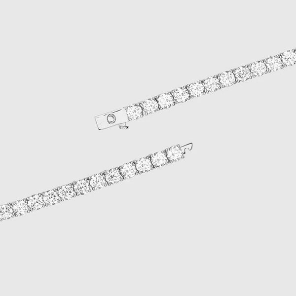 WOMEN'S TENNIS CHAIN [WHITE GOLD] 5MM - Malvos